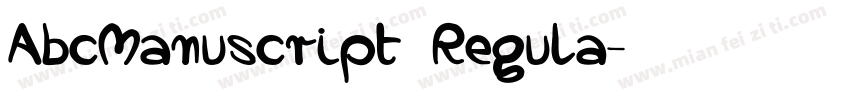 AbcManuscript Regula字体转换